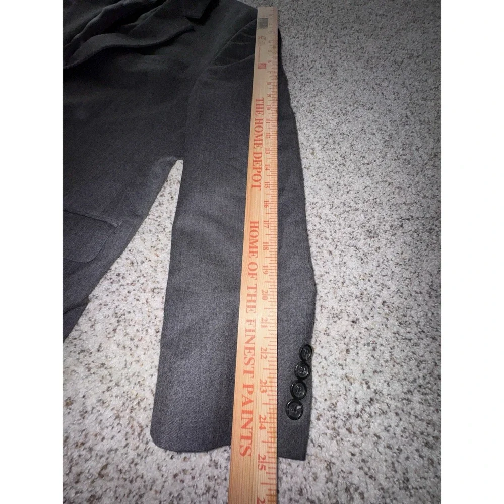 Chaps Men's Dark Gray Suit Jacket Blazer 100% Wool – Size 44R